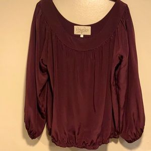 Rory Beca burgundy/ brownish color blouse. EUC.